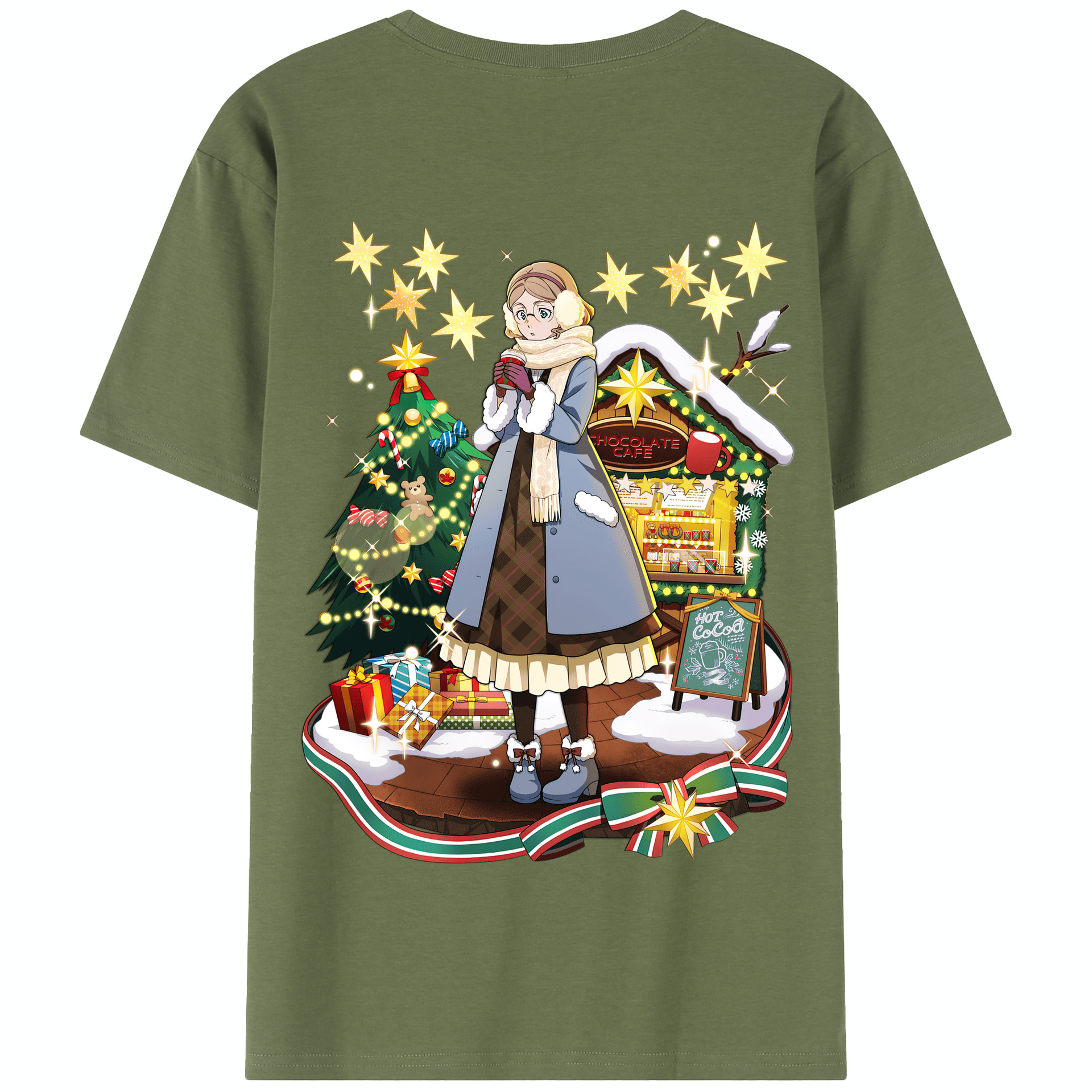 （画像用） 文豪ストレイドッグス Bungo Stray Dogs 綿100％半袖Tシャツ（背面プリント）